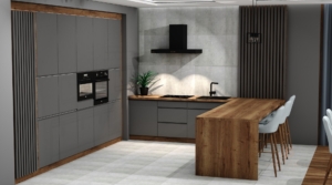 Projektowanie wnętrz online Jolanta Broda - Lebioda, aranżacja kuchni od projektu po montaż, kuchnia