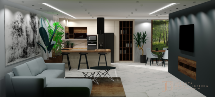 Projektowanie wnętrz on-line Jolanta Broda-Lebioda, kaszmirowe wnętrze